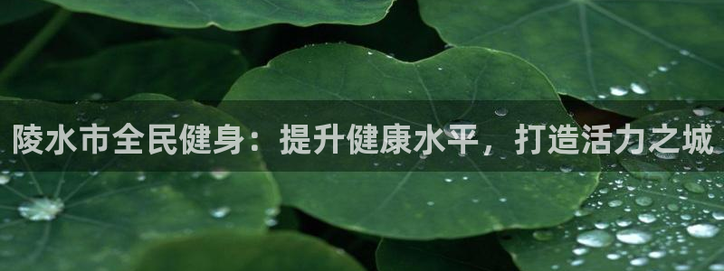 尊龙AG发财网：陵水市全民健身：提升健康水平，打造活力之