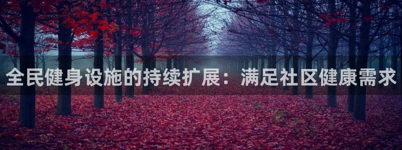 尊龙凯时app官网：全民健身设施的持续扩展：满足社区健康