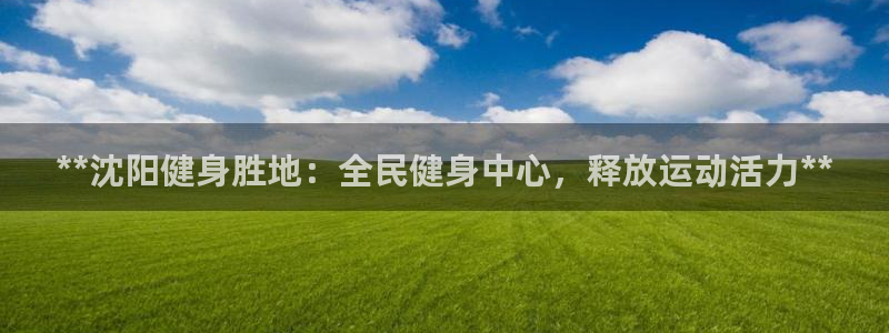 尊龙用现金一下可靠送38元：**沈阳健身胜地：全民健身中